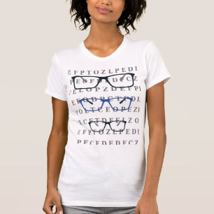Opticien Oogtest Grafiek en Bril T-shirt