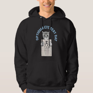 Opticien Oogtest Kat Optometrist Oogheelkunde Ki Hoodie