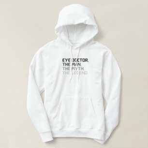 opticien optometrist ophthalmoloog typografie hoodie