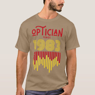 Opticien sinds 1983 t-shirt