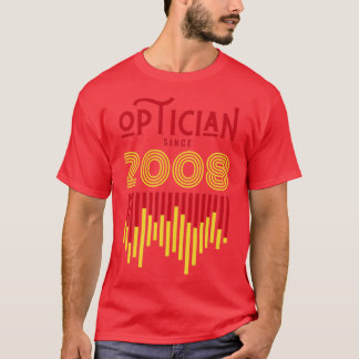 Opticien sinds 2008 t-shirt