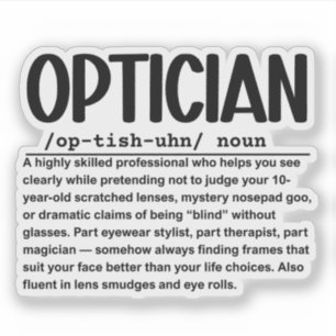 Opticien Sticker