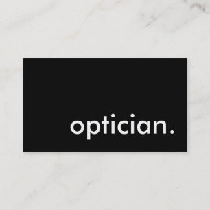 opticien. visitekaartje