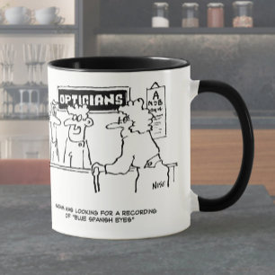 Opticien wordt gevraagd om "Spaanse ogen" Mok