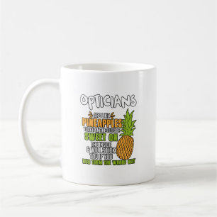 Opticiens zijn als ananassen. koffiemok