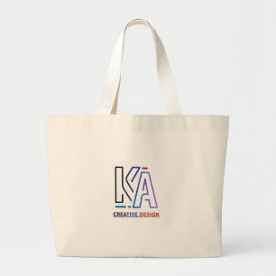 Optie 2 (Cadeaofocus): Gepersonaliseerd Initiaal M Grote Tote Bag
