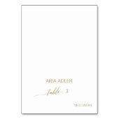 Optie voor Elegant Gold Calligraphy Menu Kaart (Voorkant)