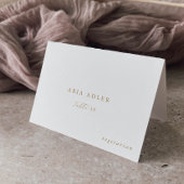 Optie voor Elegant Gold Script Wedding Menu Optie- Kaart