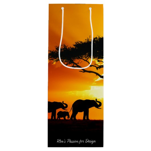 Opties voor Afrika 2 Wijn Cadeautas (Voorkant)