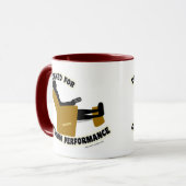 Optimale prestaties Cheeky Lazy Slogan Mok (Voorkant links)