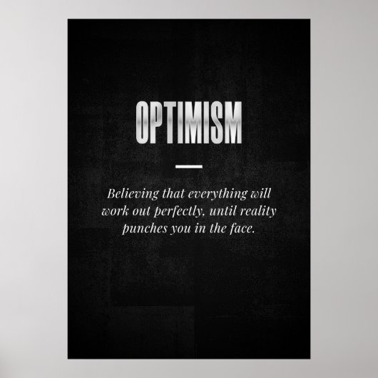 Optimisme Poster (Voorkant)