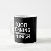 Optimisme Quotes - Positieve Goedemorgen Koffiemok (Voorkant links)