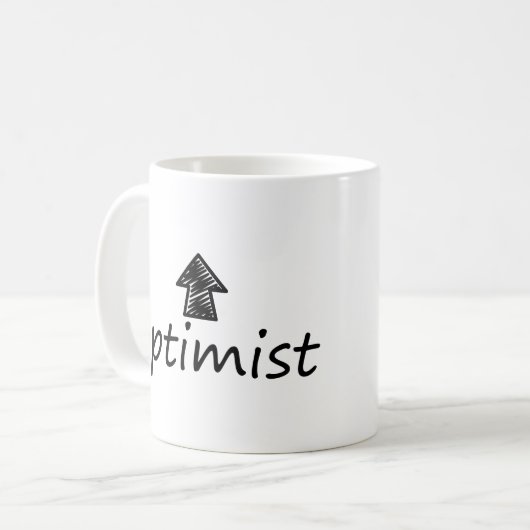 'optimist' Mug (Devant gauche)