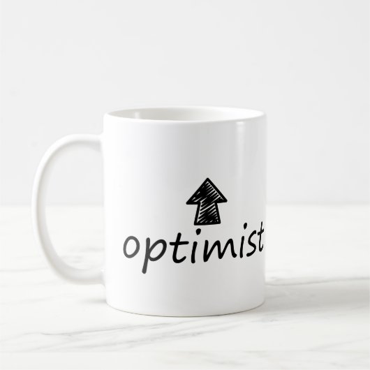 'optimist' Mug (Gauche)