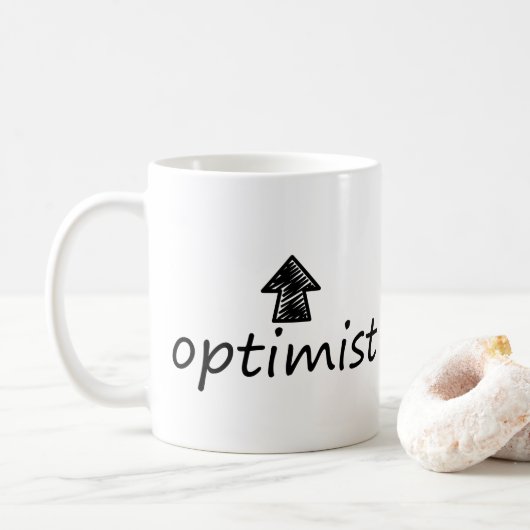 'optimist' Mug Koffiemok (Met donut)