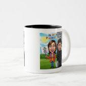 Optimist vs Pessimist Funny Mug Quote (Devant droit)