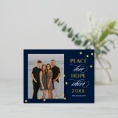 Optimiste Mood FOIL Bonne Année Carte postale (Debout devant)