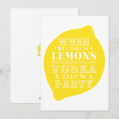 Optimistic Card | Thema van de Partij van de Lemon Kaart (Voorkant / Achterkant)