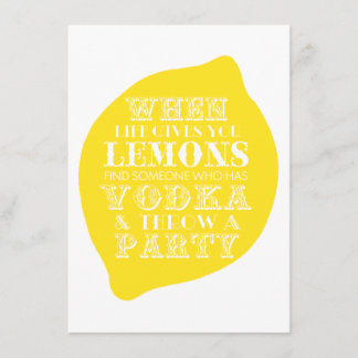 Optimistic Card | Thema van de Partij van de Lemon Kaart