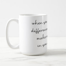 Optimistische koffiemok