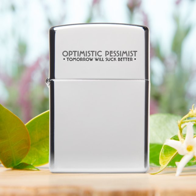 OPTIMISTISCHE PESSIMIST Funny (On Table)