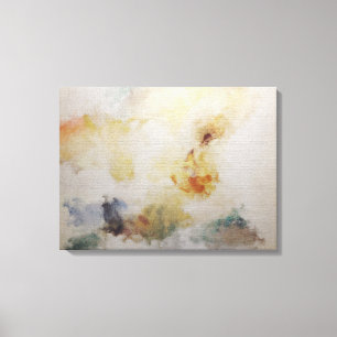 Optionele abstracte art "Old Money"-formaten besch Canvas Afdruk