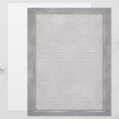 Optionele linnen briefhoofd met verouderd Lijst (Voorkant / Achterkant)