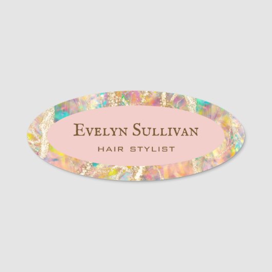 Optionele ontwerpnaamtag naamplaatje (Voorkant)