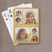 Optionele tekst voor fotocollage: Gold Pokerkaarten