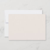 Options de dîner de crème formelle RSVP (Dos)