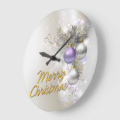 Options de horloge murale Joyeux Noël 32 (Angle)