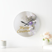 Options de horloge murale Joyeux Noël 32 (Maison)