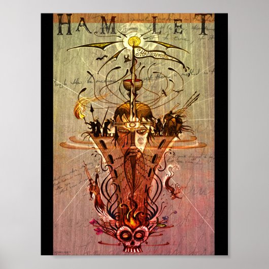 Options de POSTER 'Hamlet' de Shakespeare (Devant)