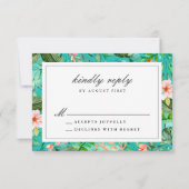 Options de repas de la carte RSVP pour mariage bot (Dos)