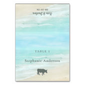 Options de repas de mariage à la plage Carte de ta (Par défaut)