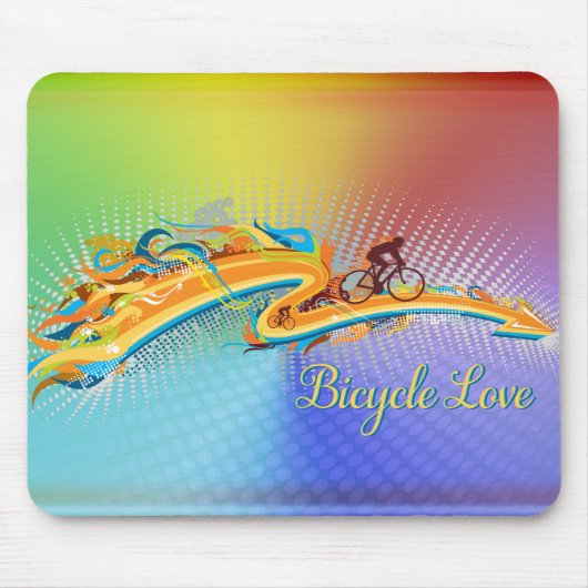 Options de tapis de souris Bicycle Love 1 (Devant)