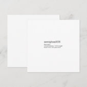 Options du papier à carte plate (Devant / Derrière)