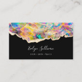 optisch ontwerp op zwart visitekaartje (Voorkant)