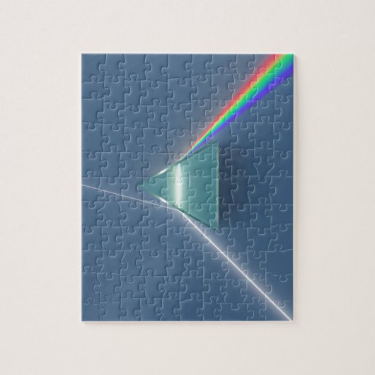 Optisch prisma reflecterend en reflecterend licht legpuzzel (Verticaal)