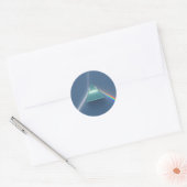 Optisch prisma reflecterend en reflecterend licht ronde sticker (Envelop)
