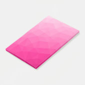 Optisch roze gradiënt Geometrisch netpatroon Post-it® Notes (Schuin)