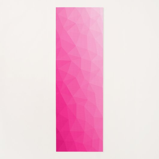 Optisch roze gradiënt Geometrisch netpatroon Yogamat (Voorkant)