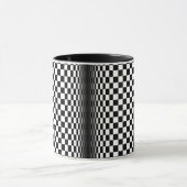 optisch zwart wit contrast mok (Midden)