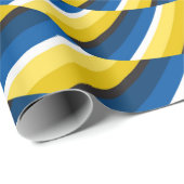 Optische bewegingsillusie achtergrond Geel Cadeaupapier (Rol Hoek)