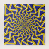 Optische Bewegingsillusie Cirkelachtergrond Legpuzzel (Horizontaal)