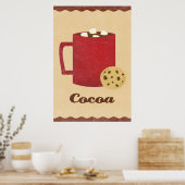 Optische chocoladeillustratie poster (Keuken)
