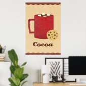 Optische chocoladeillustratie poster (Thuiskantoor)