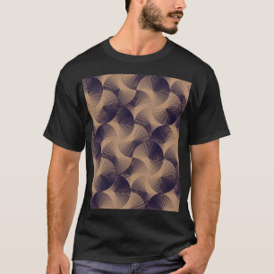 Optische cirkelillusie: geometrische naadloos. t-shirt