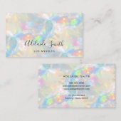 optische gemstone textuurachtergrond visitekaartje (Voorkant / Achterkant)