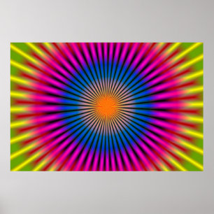 OPTISCHE HYPNO-SCHIJFRECTANGULAR POSTER